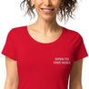 Embroidered Women’s Basic Organic T-Shirt