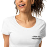 Embroidered Women’s Basic Organic T-Shirt